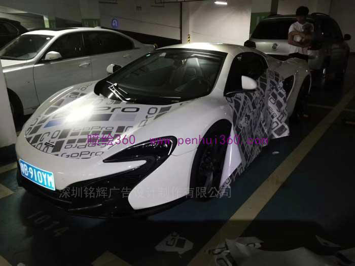 私家車(chē)身廣告噴繪完成情況-深圳噴繪公司