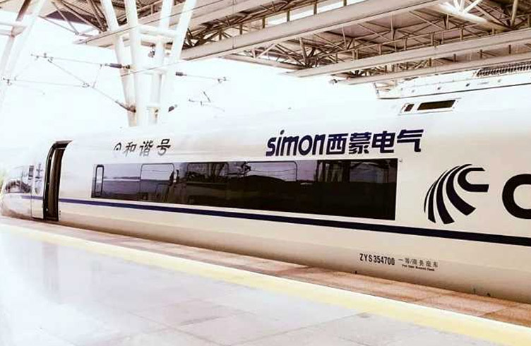噴繪360高鐵和諧號(hào)車廂外車身案例